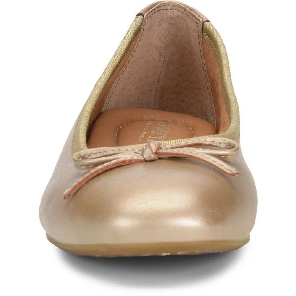 Born® (Women's 11 B) BRIN™ Ballet Flats in Gold‎ Metallic - $120